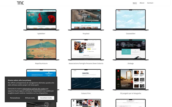 Screenshot of marcocacciatore.com