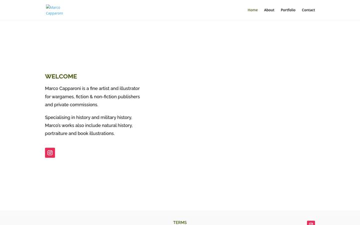 Screenshot of marcocapparoni.com