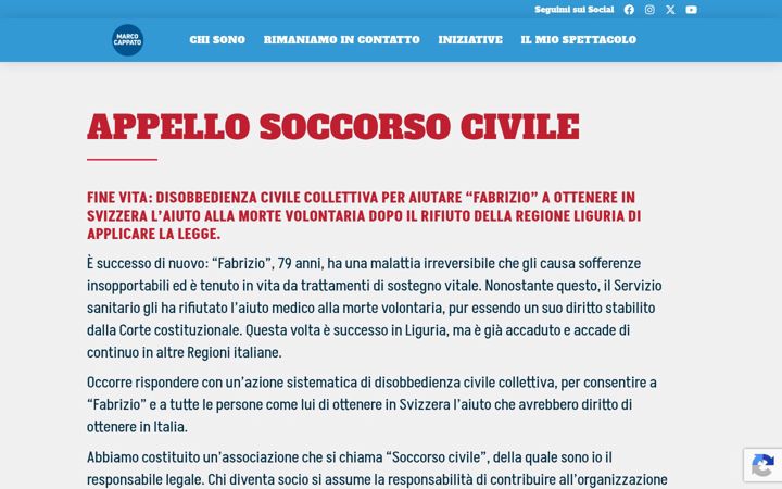 Screenshot di marcocappato.it