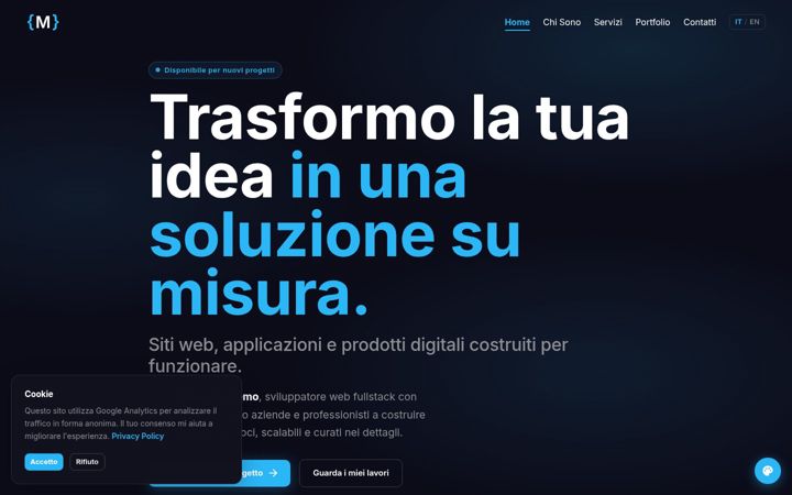 Screenshot of marcodedemo.it