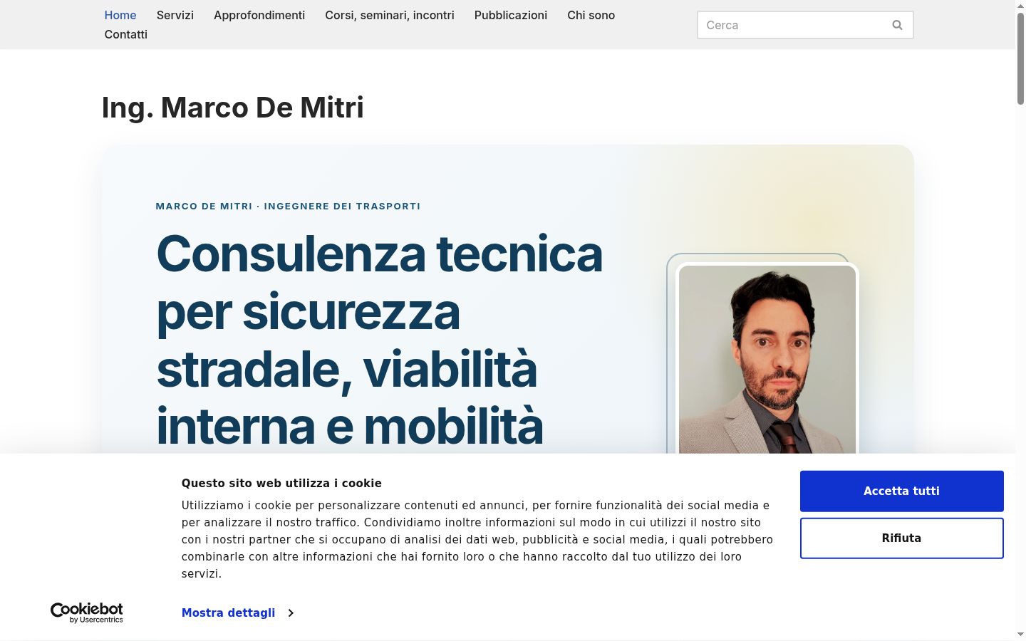 Captura de pantalla del banner de consentimiento mostrado antes de cualquier interacción