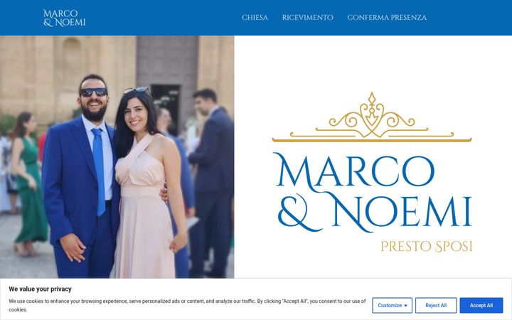 Screenshot of marcoenoemisposi.altervista.org