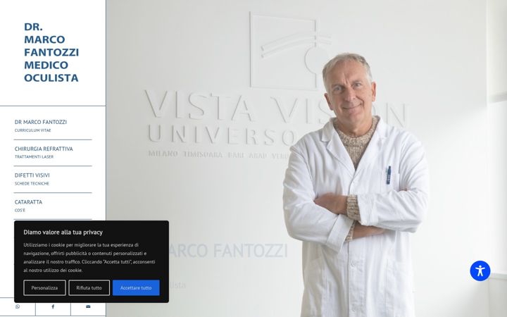 Screenshot of marcofantozzioculista.it