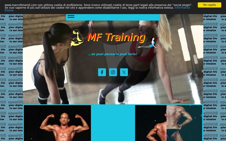 Screenshot of marcofenaroli.com