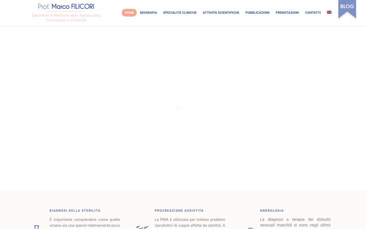 Screenshot of marcofilicori.it