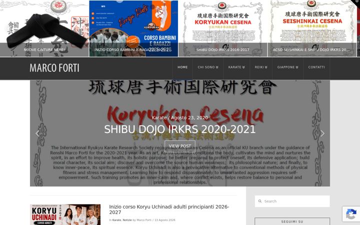 Screenshot of marcoforti.net