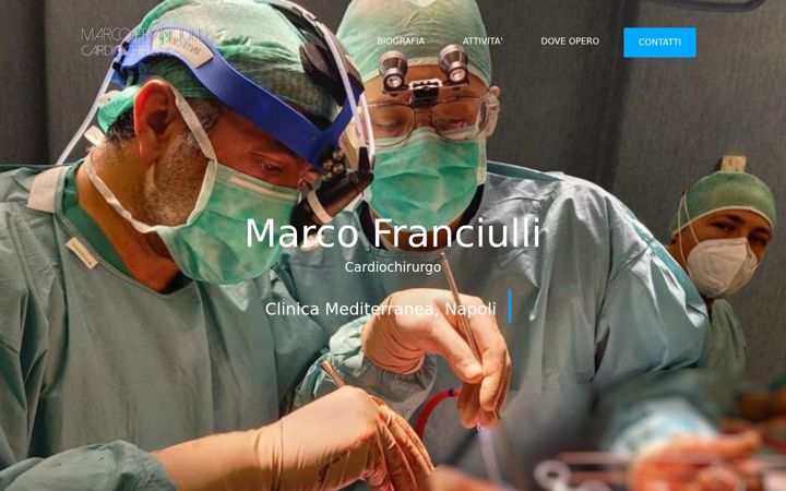 Screenshot of marcofranciulli.it
