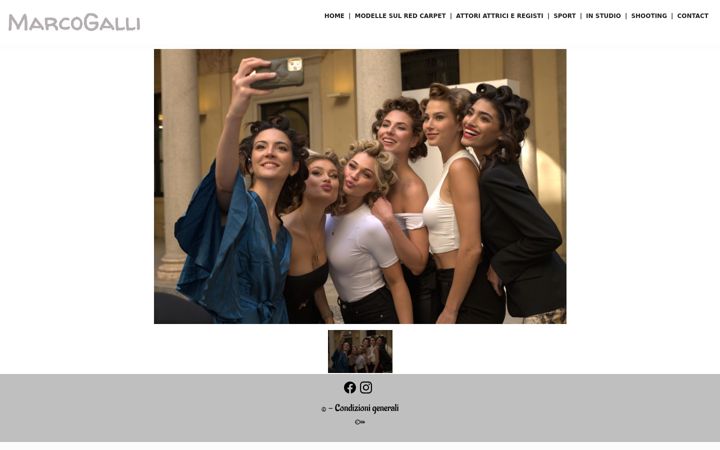 Screenshot of marcogallifoto.com