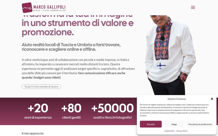 Screenshot of marcogallipoli.com