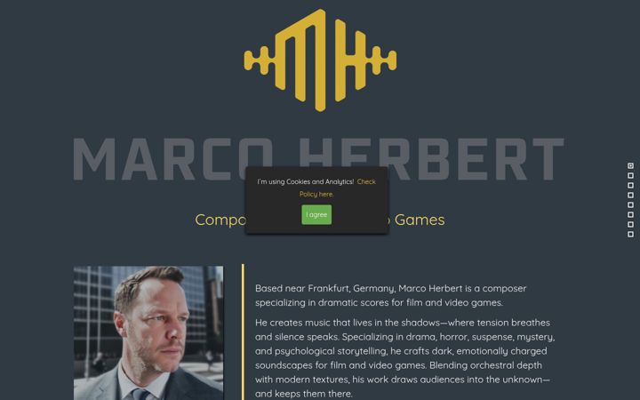 Skjámynd af marcoherbert.de