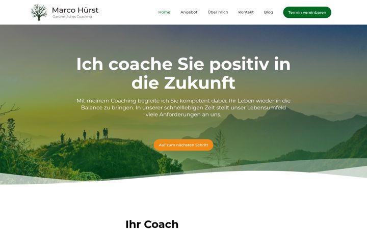 Screenshot of marcohuerst.ch