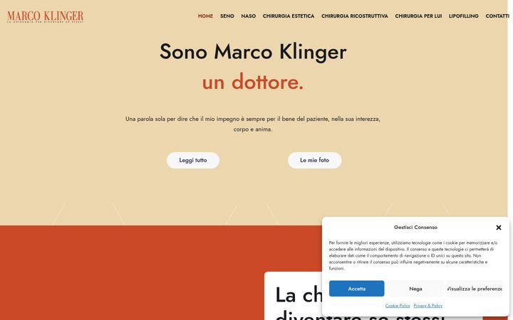 Screenshot of marcoklinger.it