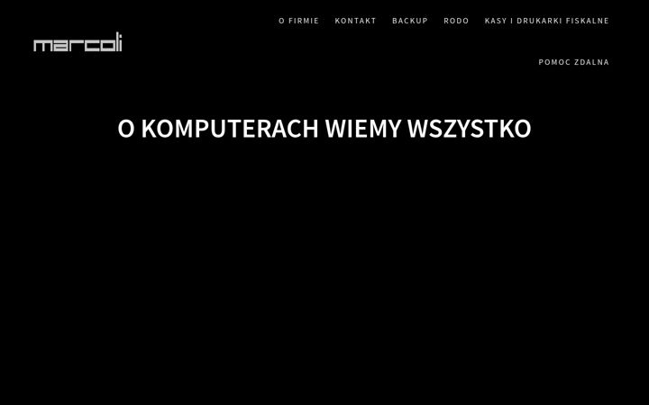 Screenshot of marcoli.pl