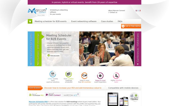 Screenshot of marcom-connect.com