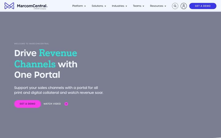 Screenshot of marcom.com