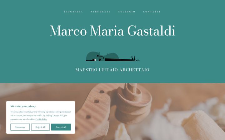 Screenshot of marcomariagastaldi.com