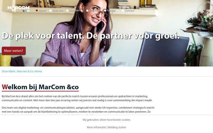 Screenshot of marcomenco.nl