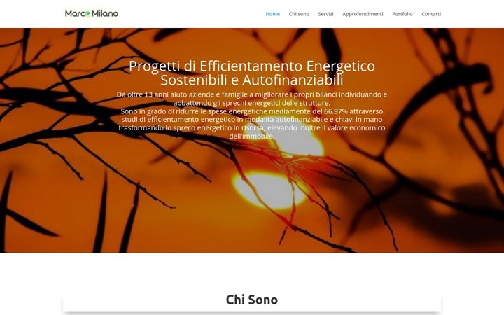Screenshot of marcomilano.it