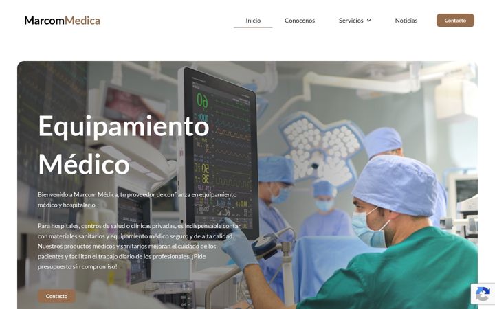 Screenshot of marcommedica.com