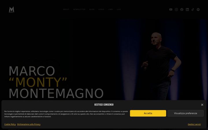 Screenshot of marcomontemagno.com