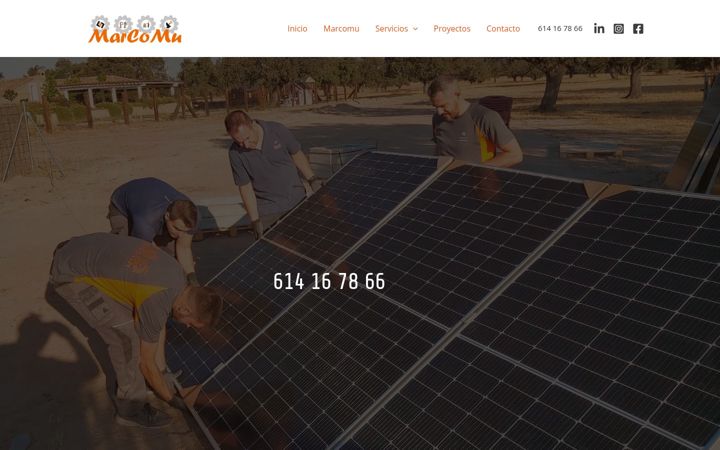 Screenshot of marcomuinstalaciones.es