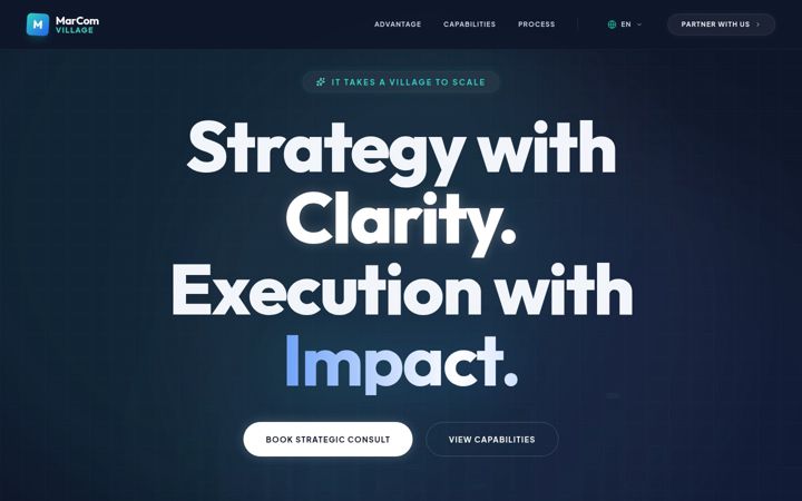 Screenshot of marcomvillage.com