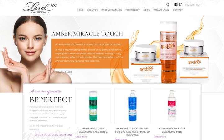 Snímek obrazovky marcon-avista.com.pl