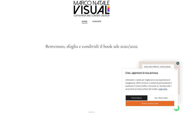 Screenshot of marconatalevisual.it