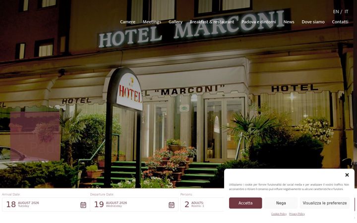 Screenshot of marconi-hotel.it
