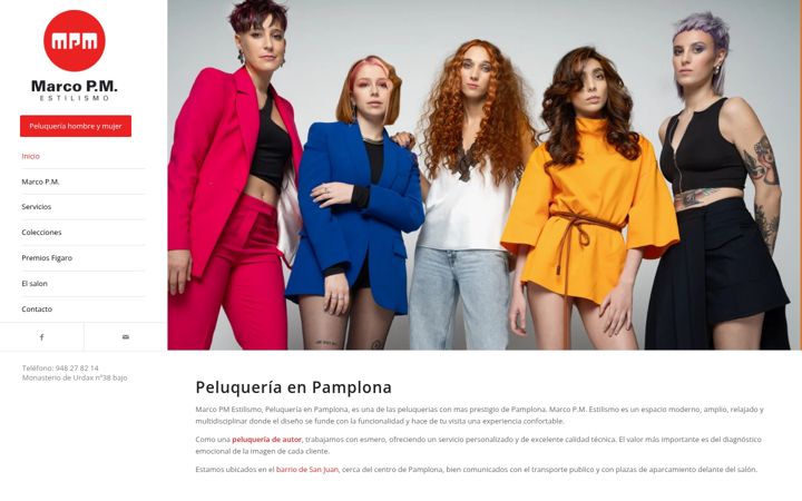 Screenshot of marcopm.com