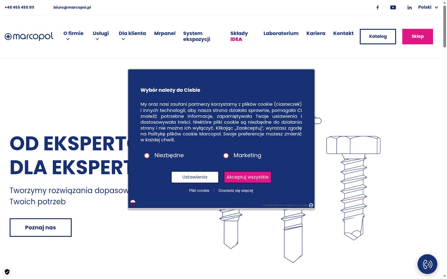 Sutikimo reklamjuostės, rodytos prieš bet kokią sąveiką, ekrano kopija