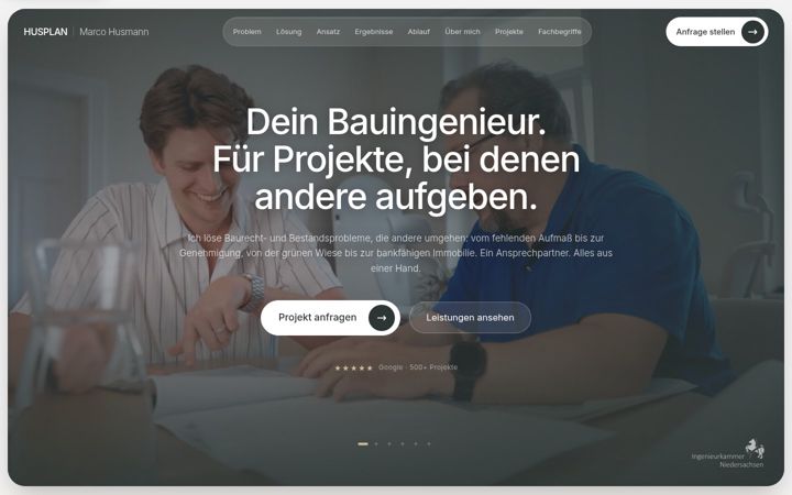 Screenshot of marcopolzin.de