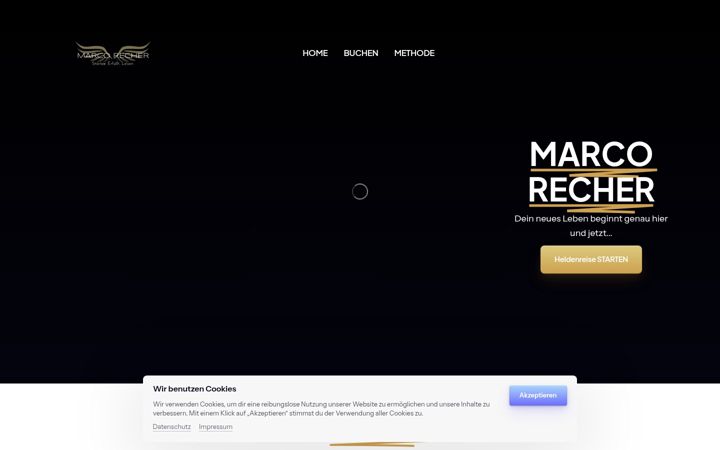 Screenshot of marcorecher.de