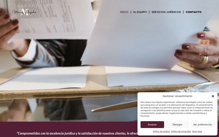 Screenshot of marcosabogados.com