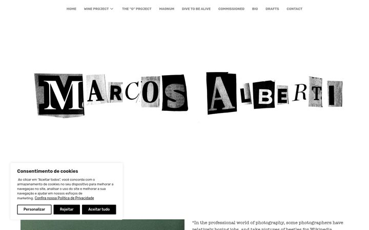 Screenshot of marcosalberti.com