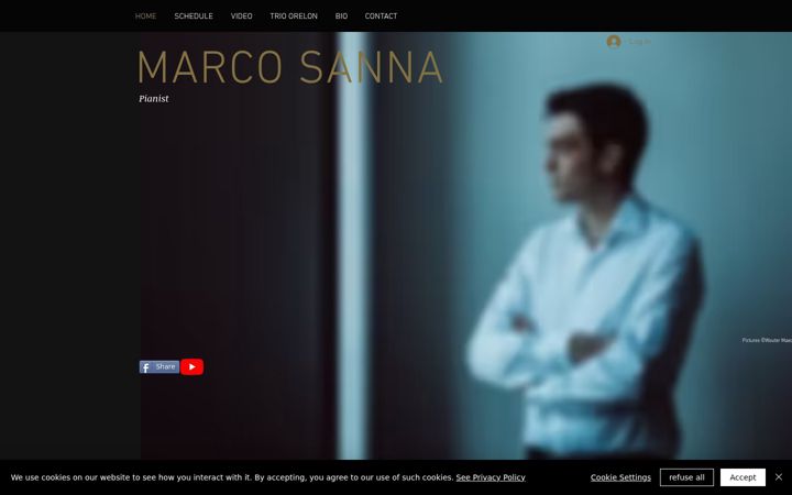 Screenshot of marcosannapianist.com