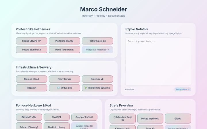 Screenshot of marcoschneider.pl