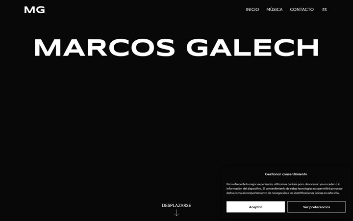 Screenshot of marcosgalech.com