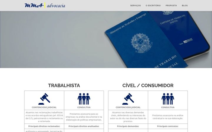 Screenshot of marcosmattos.adv.br