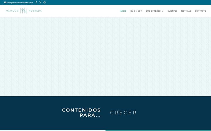 Screenshot of marcosnebreda.com