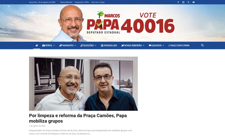 Screenshot of marcospapa.com.br