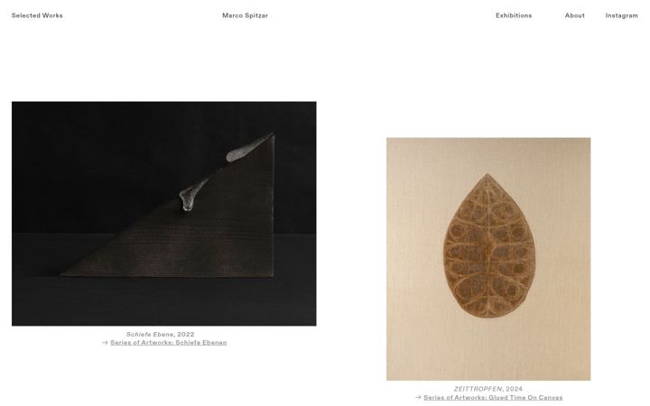 Screenshot of marcospitzar.com