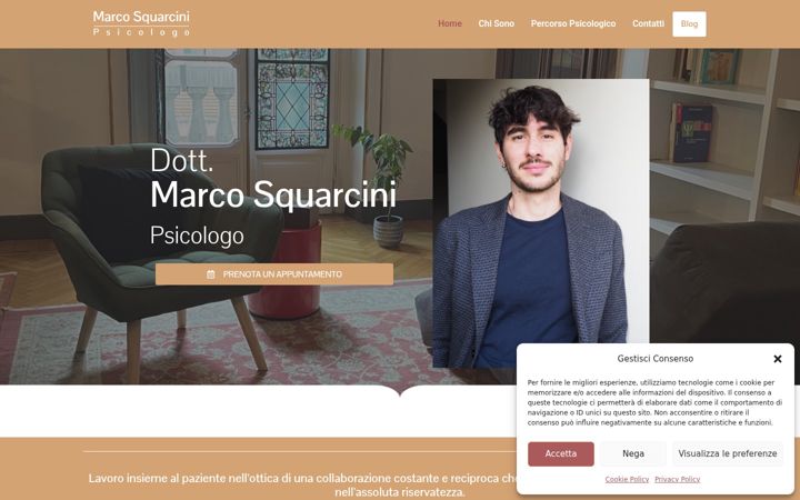Screenshot of marcosquarcini.it