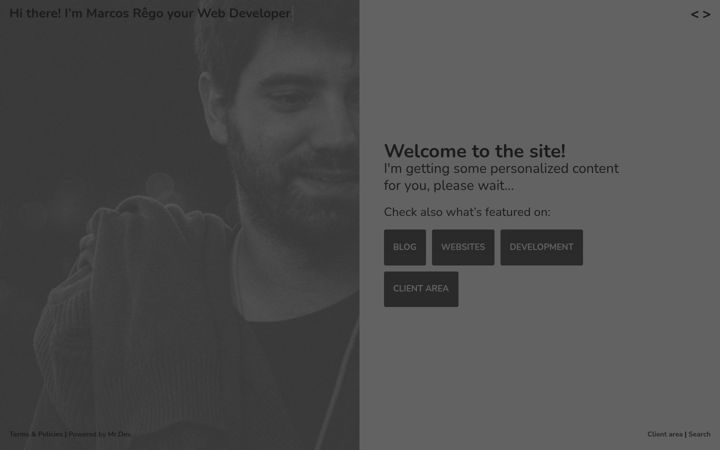 Screenshot of marcosrego.com