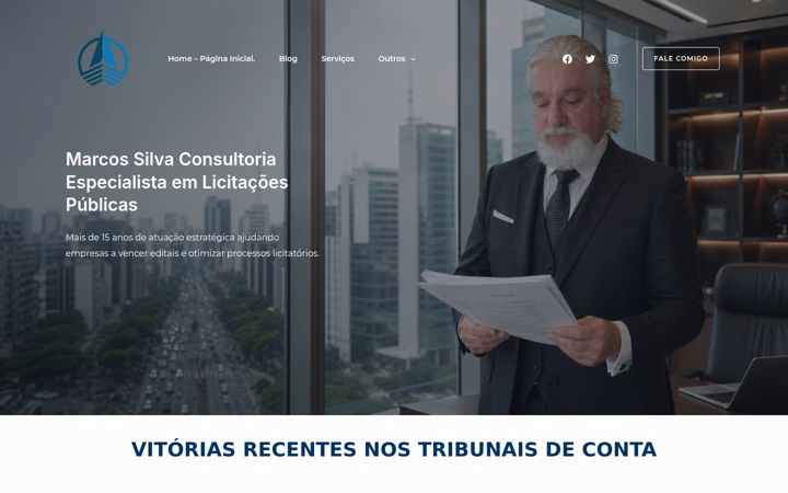 Screenshot of marcossilvaconsultoria.com