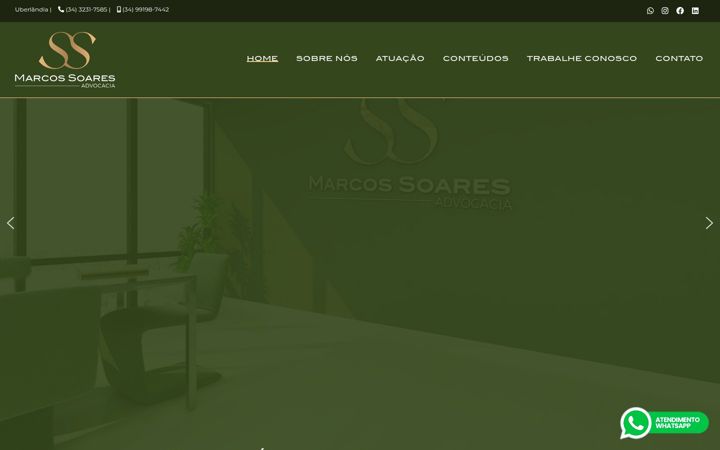 Screenshot of marcossoares.adv.br
