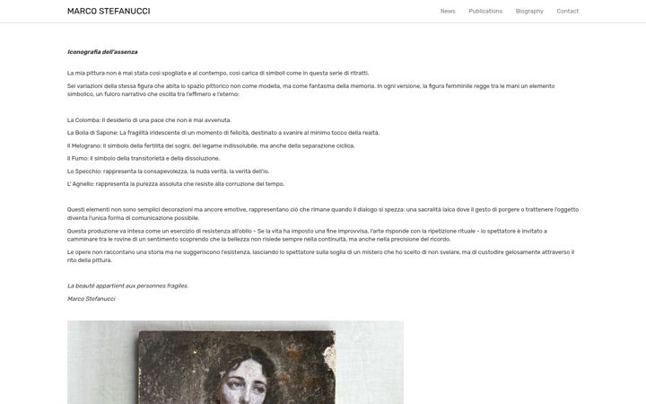 Screenshot of marcostefanucci.com