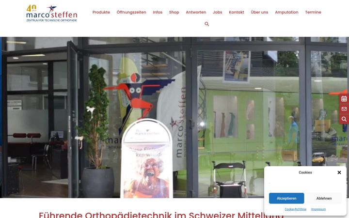 Screenshot of marcosteffen.ch