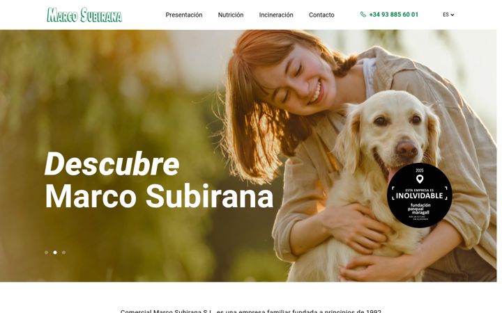 Screenshot of marcosubirana.com