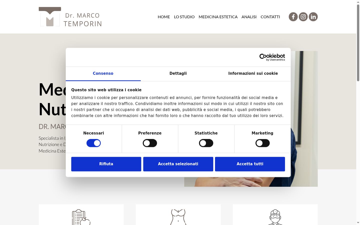 Zrzut ekranu banera zgody wyświetlanego przed jakąkolwiek interakcją